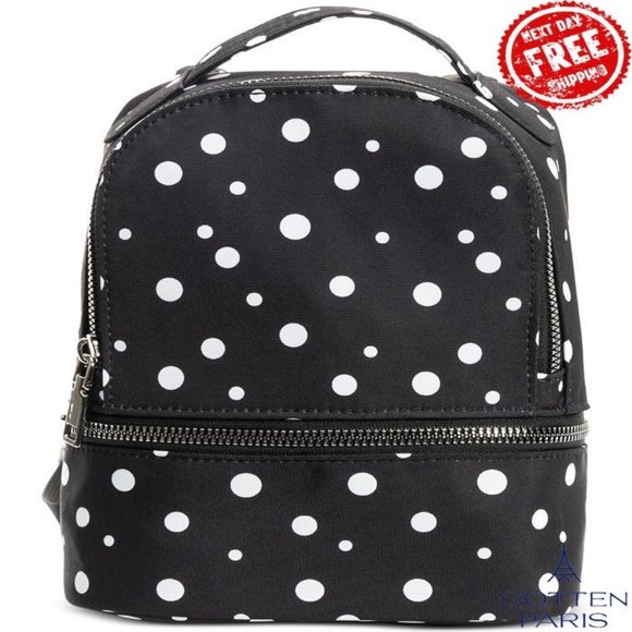 I.N.C. International Concepts Mini Backpack Black Dots Women\'s Bag